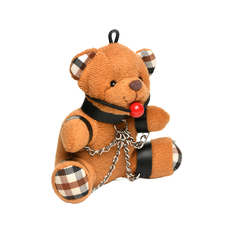 Gagged Teddy Bear Key Chain