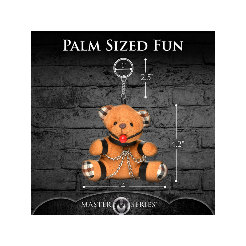 Gagged Teddy Bear Key Chain
