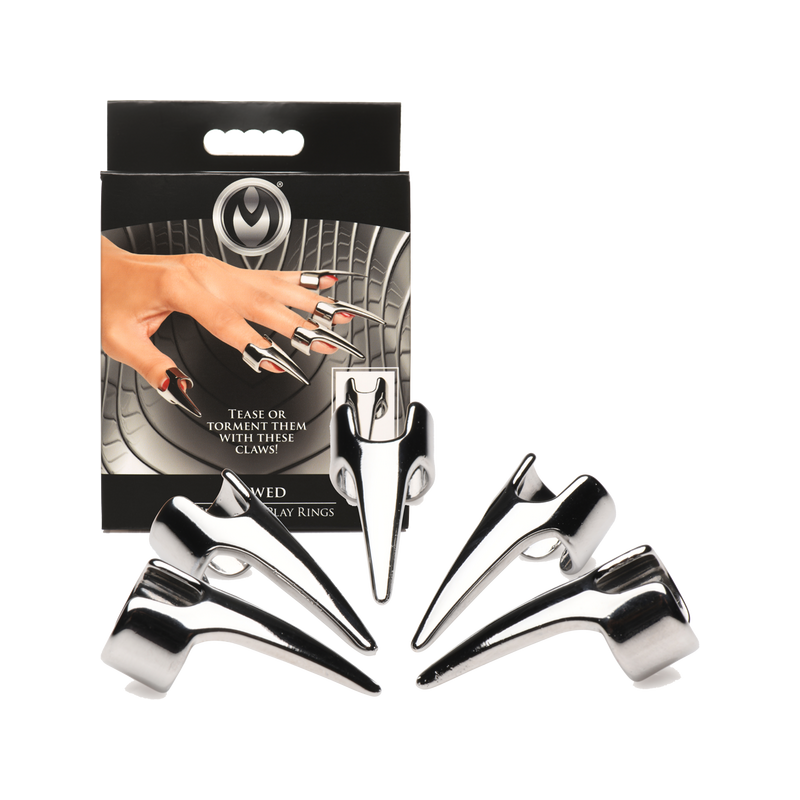 Clawed Sensation Play Rings - 5 Pc