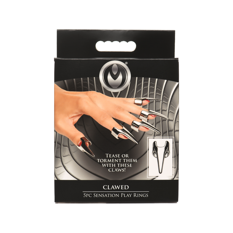 Clawed Sensation Play Rings - 5 Pc
