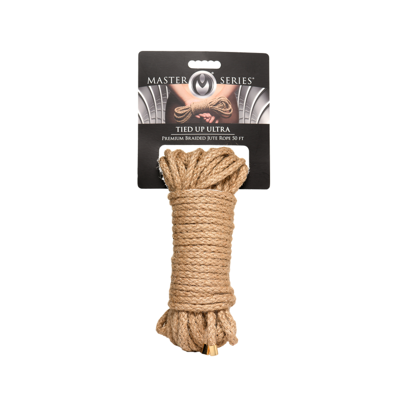 Tied Up Ultra Premium Braided Jute Rope 50 Ft (15.24m)