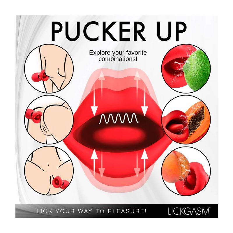 Kiss Me More Kissing, Sucking, & Vibrating Clitoral Stimulator