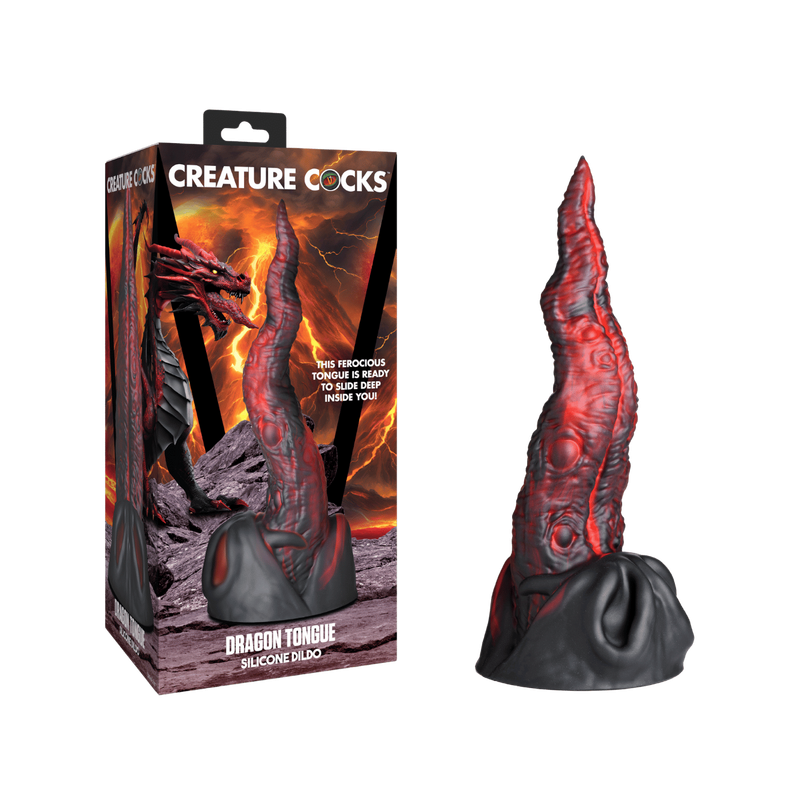 Dragon Tongue Silicone Dildo